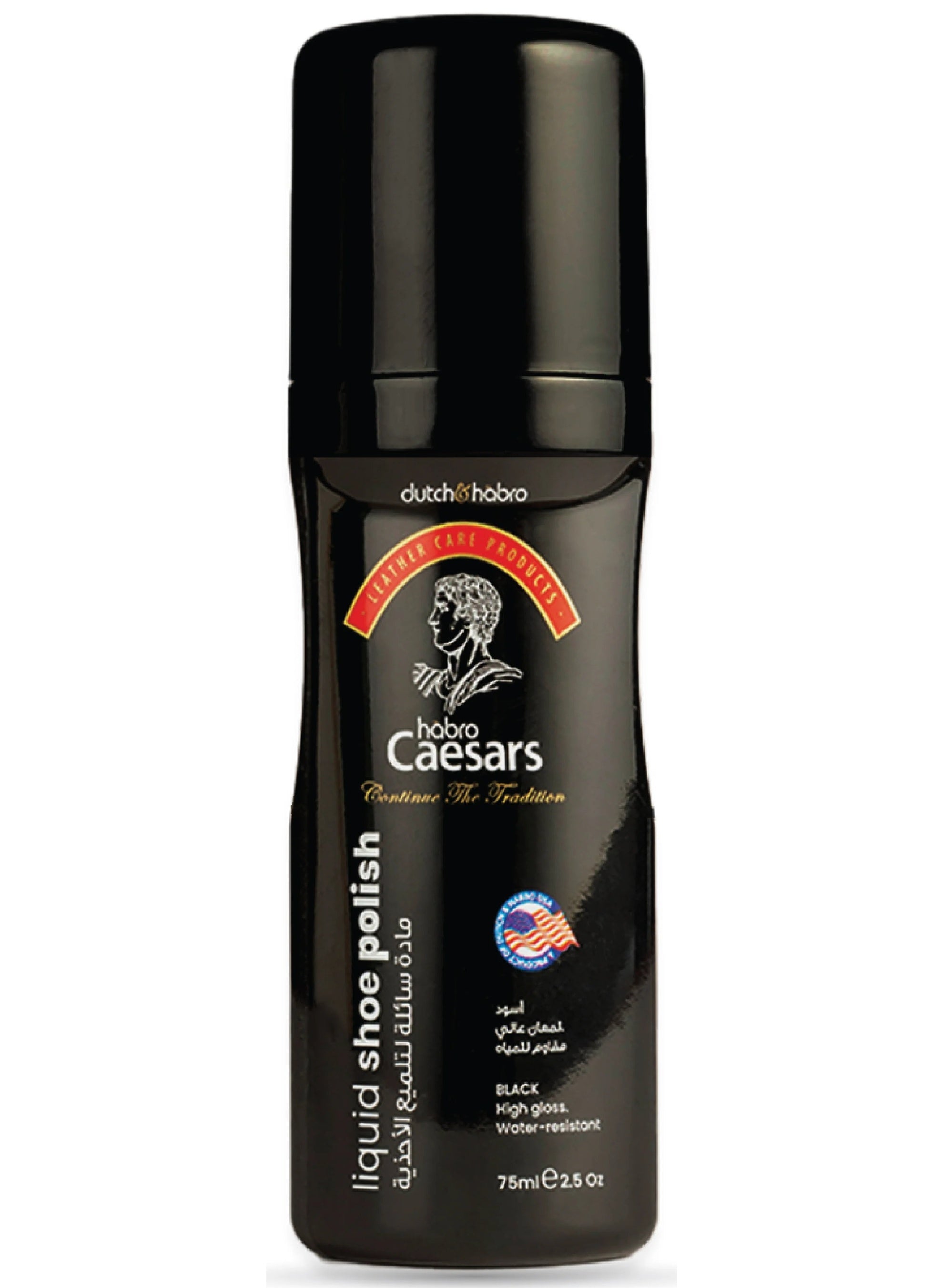 Dutch & Habro Caesars Liquid Black Shoe Polish High Gloss Water Resistant 75 ML